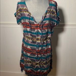 Roxy Pendleton dress size large elastic waiste